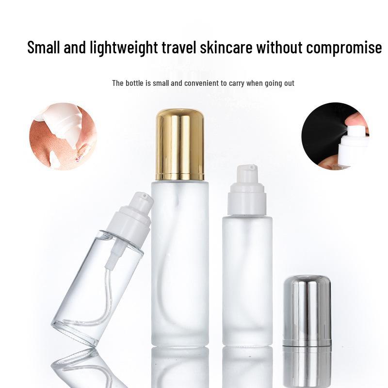 Transparent Frosted Glass Dropper Bottle for Essential Oils and Serums