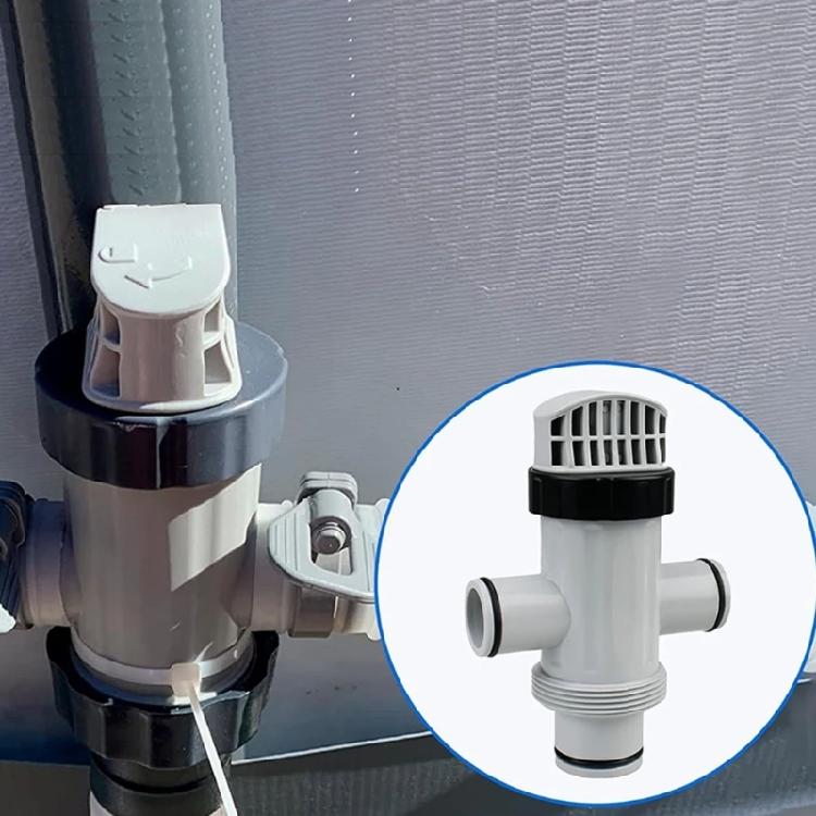 Universal Pool Plunger Valves with Conversion Adapters Plastic Texture for Pools Enhanced Filtration and Maintenance