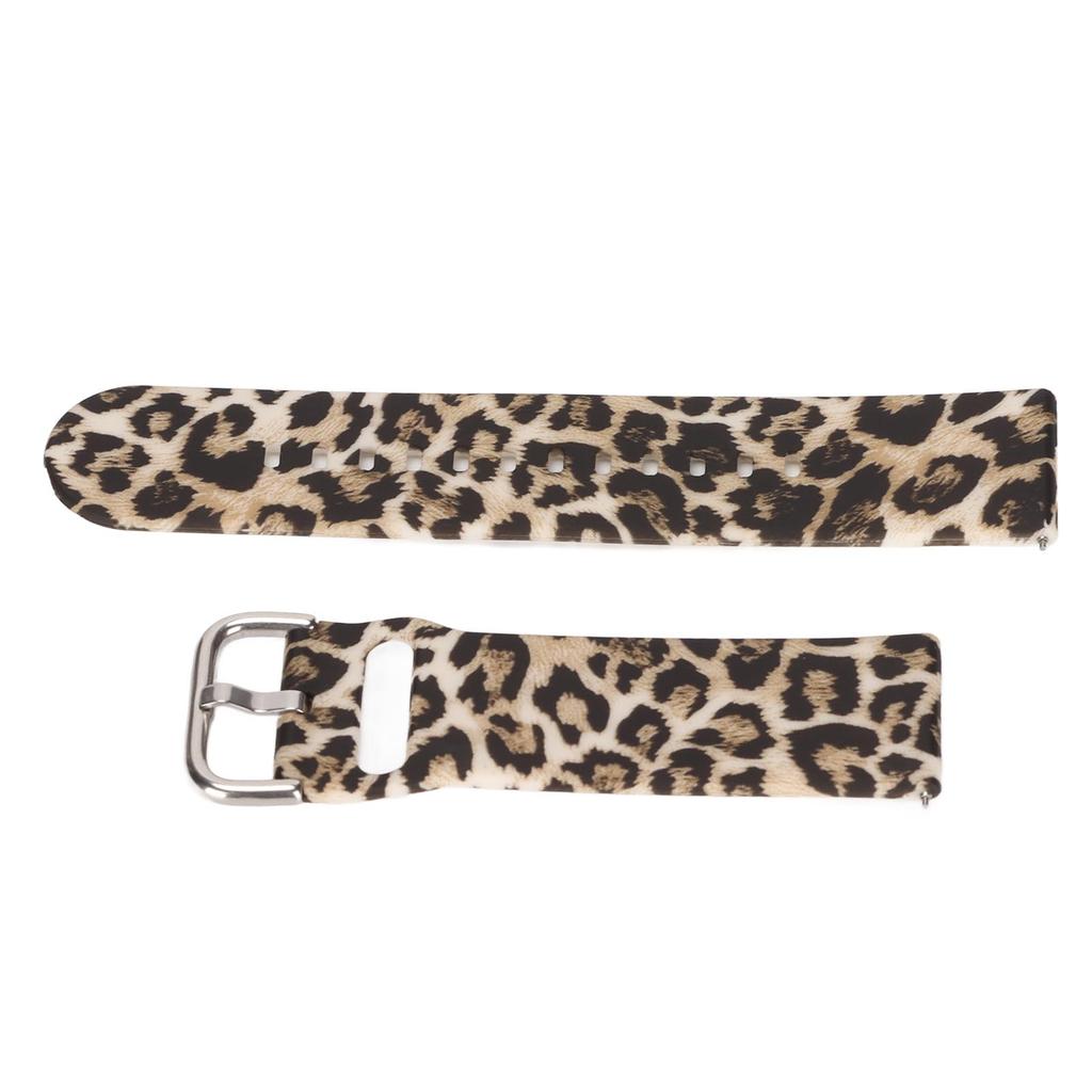 Soft Silicone Bands for Amazfit GTR 3 22mm Adjustable Quick Release Silicone WristbandsLeopard