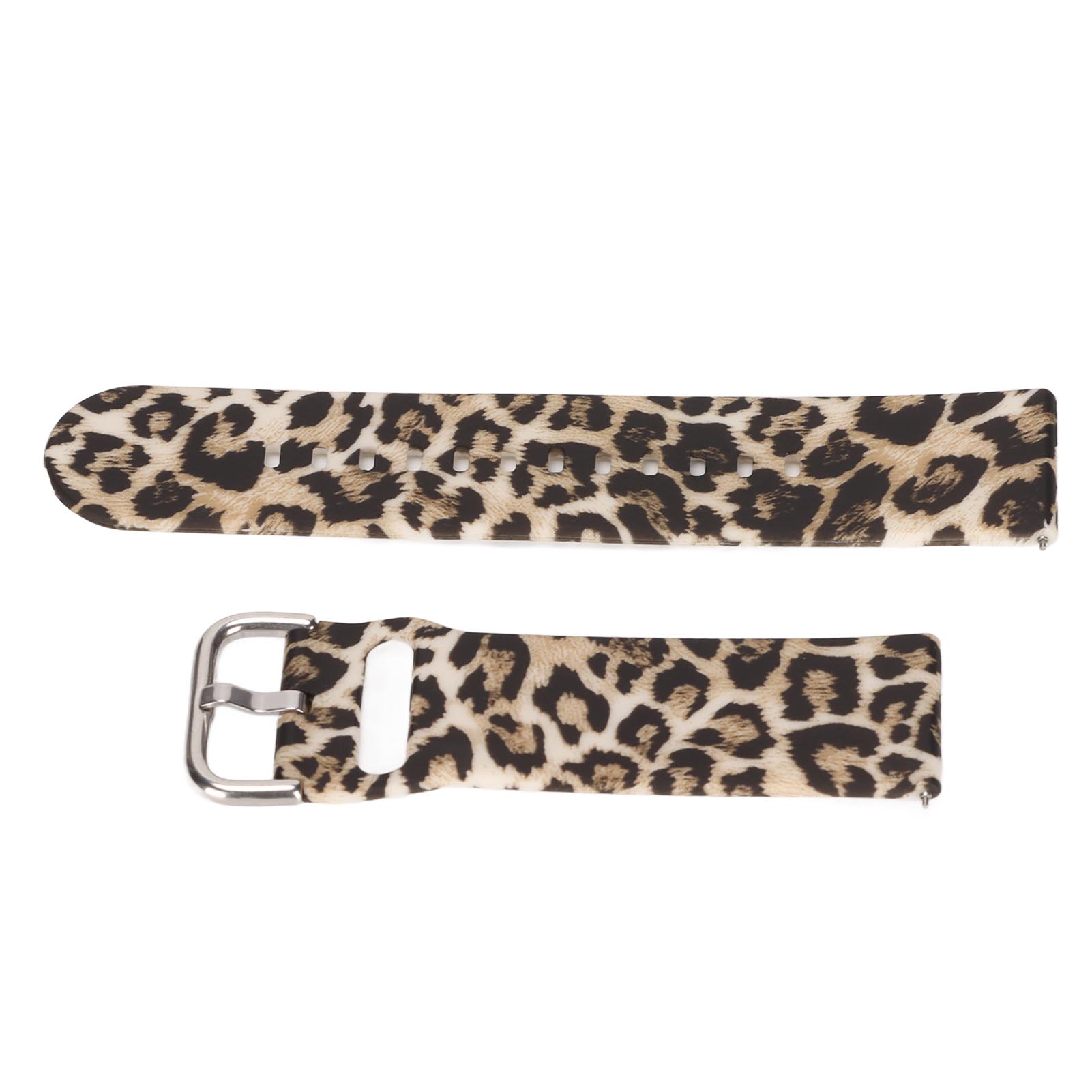 

Soft Silicone Bands for Amazfit GTR 3 22mm Adjustable Quick Release Silicone WristbandsLeopard Print