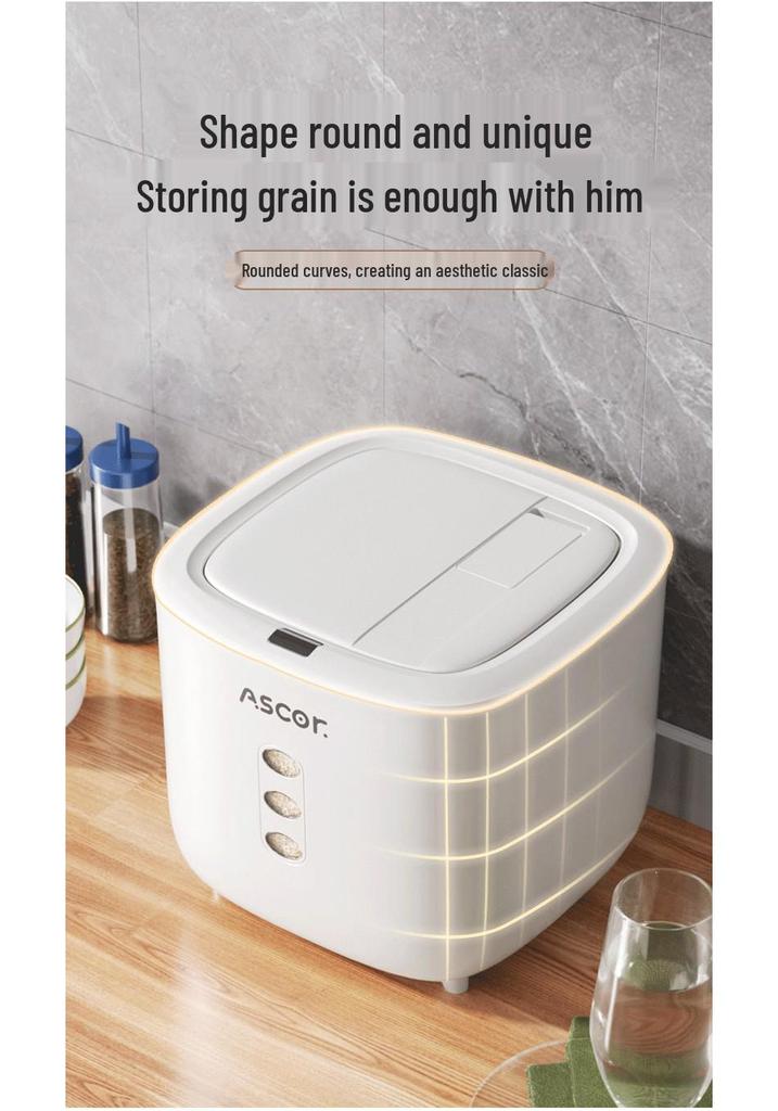2026 Model Sealed Food-Grade Storage Bucket: Insect & Moisture-Proof Container for Rice, Flour & Pet Food.