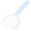 Cat Litter Scoop Plastic Thickened Kitty Litter Sift Shovel for Small Pet Litter Boxes CleaningWhite Blue