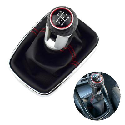 6-versnellingspookknop PU-leer en kunststof voor Volkswagen Mk4 Golf/GTI/R32 1999-2005