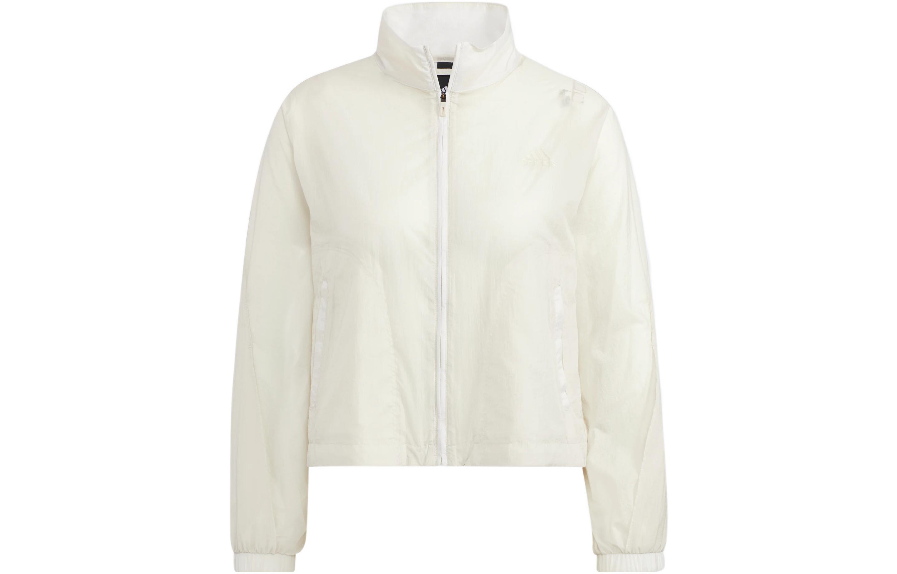 

Adidas Jackets Women s White Stand Collar Moderate Other HR8406 XS