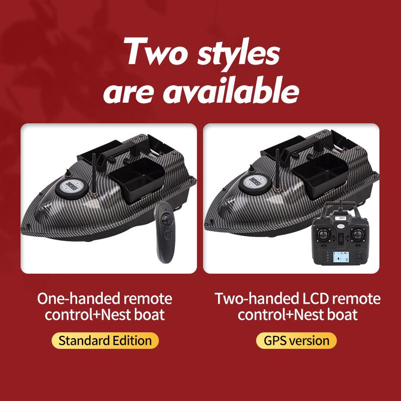V18 Smart Automatic Return Fishing Finder Boat 500M Wireless Remote Control Fixed Speed Bait Boat Toy 3 Bait Containers
