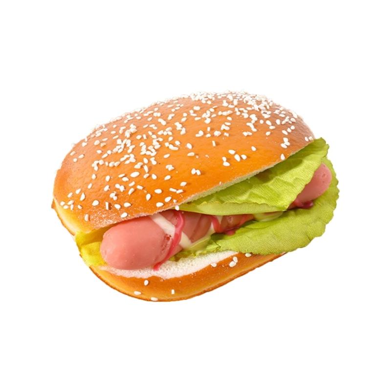 

Realistic Artificial Hamburgers Artificial Food Bread Model PU Texture Perfect for Restaurant Displays and Photography