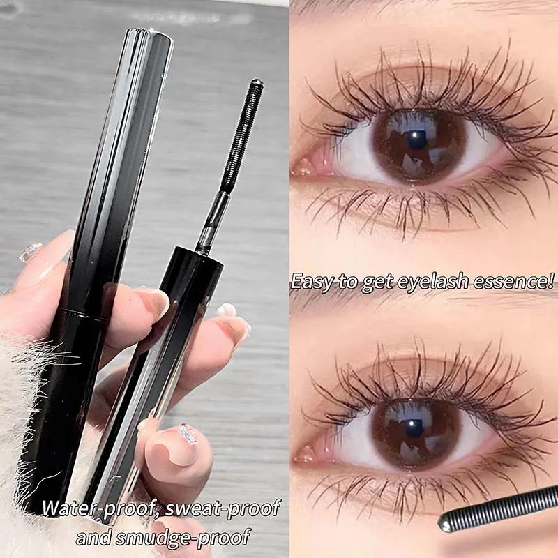 3D Bøyende Stålrør Mascara 3D Silkefiber Smudgefri Øyenvippeprimer Naturlig Svart Langvarig Øyenvippeextensions Kosmetikk