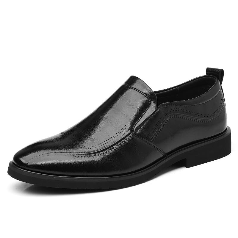 Men's Shoes Spring 2025 Breathable One Pedal Foot Cover Men's Commuter Work Shoes Business Dress Leather Shoes One Generation