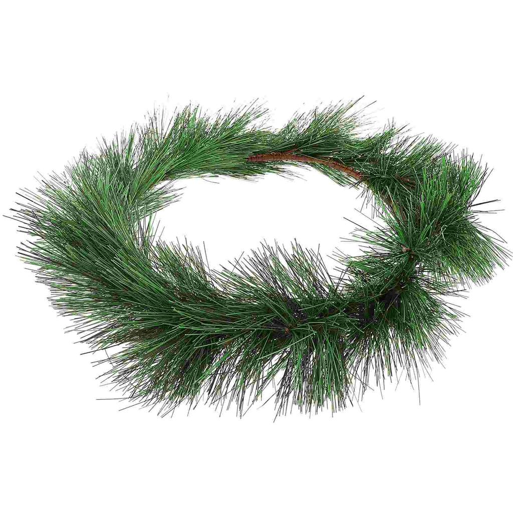 Christmas Pine Needle Ring Decor Artificial Garland Greenery Needles Simulated Decoration Pvc Home