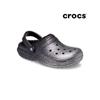Crocs Common Classic Glitter Lined Clogs Black Silver 205842 067