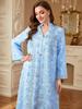 Middle Eastern Arabic Style Embroidered Long Sleeve Dress for Muslim Women 2025