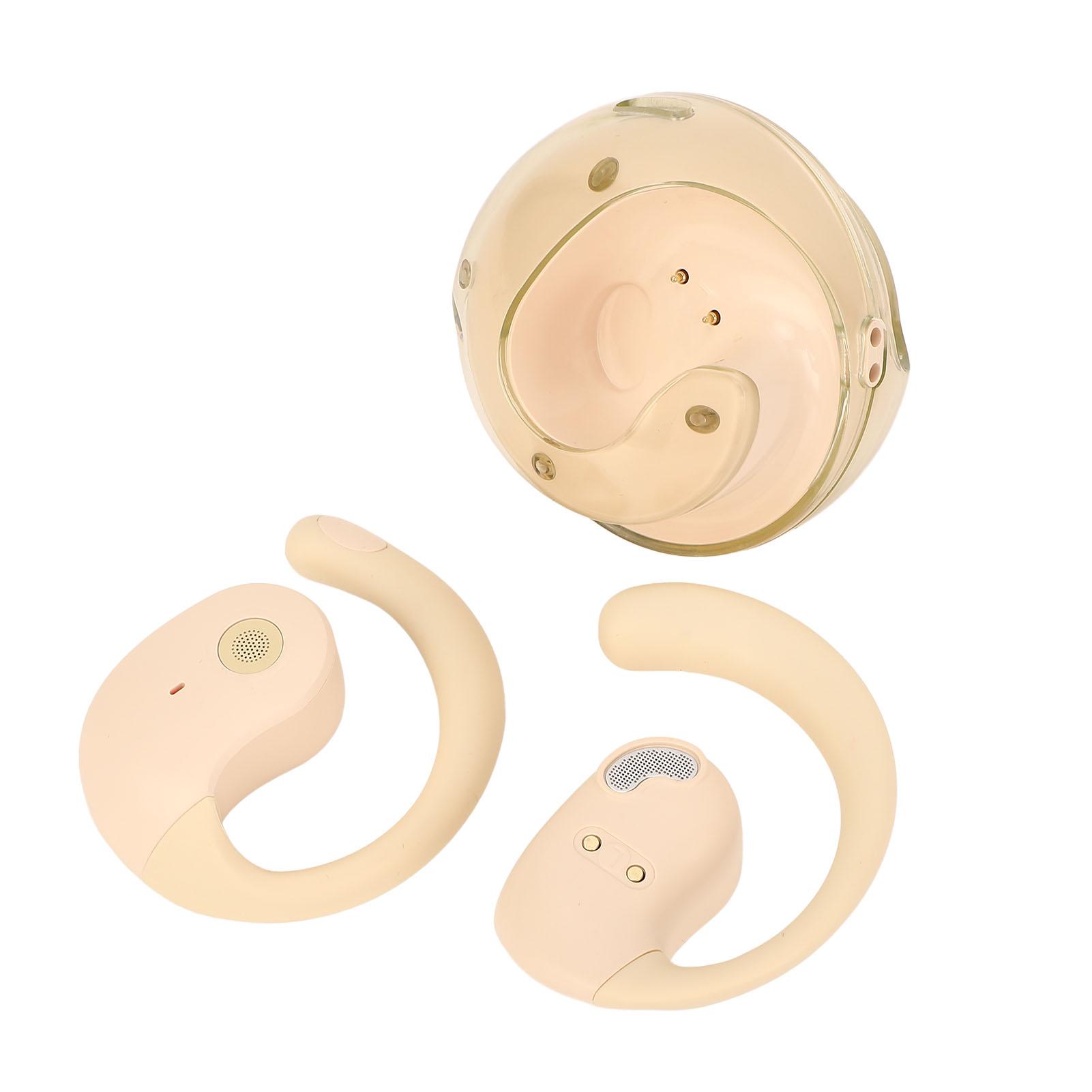 

Наушники с функцией перевода языка с помощью искусственного интеллекта, шумоподавлением, 52 языка, перевод в реальном времени, Bluetooth 5.4 бежевый