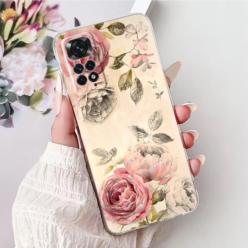 Soft TPU Case For Redmi Note 11 Pro Plus Case Butterfly Painted Phone Silicone Back Cover For Xiomi Redmi Note 11 Note11 Pro 11S