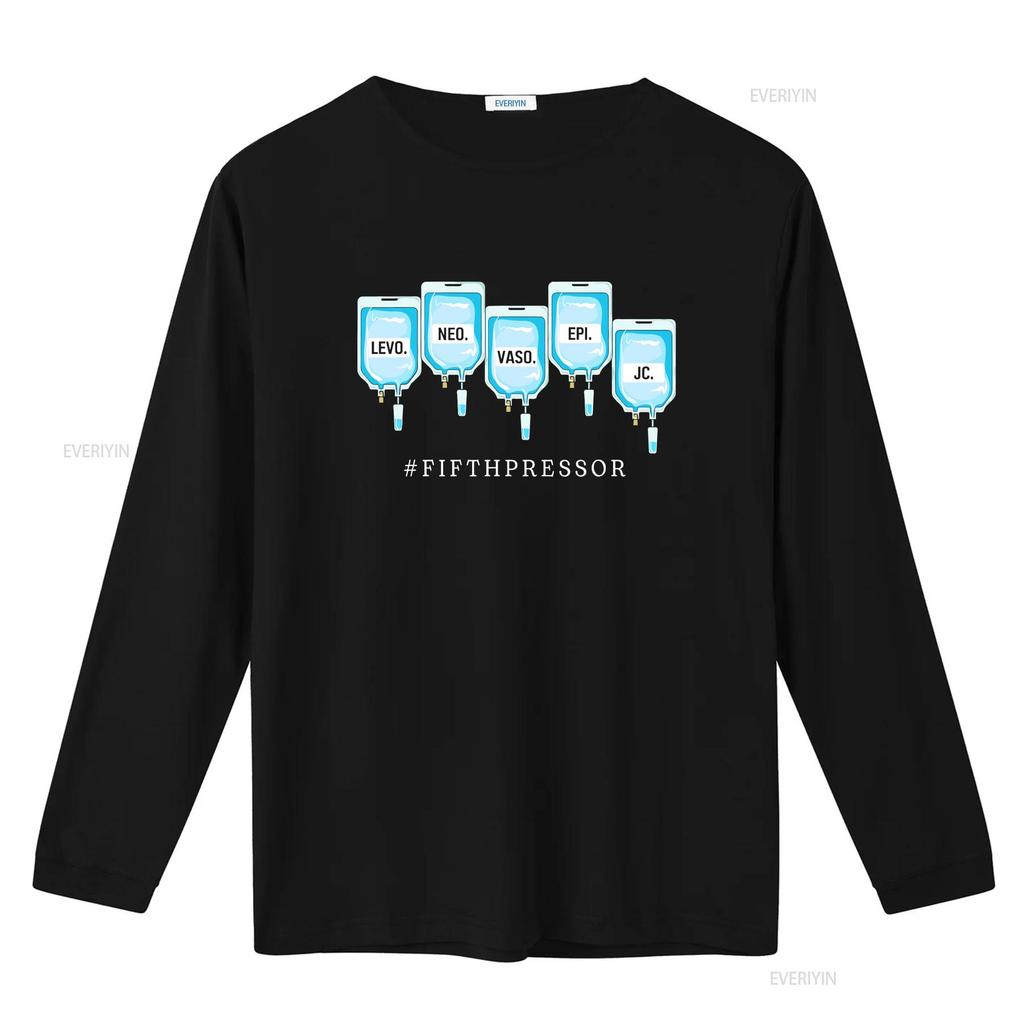 Quinta T-shirt Vasopressore Terapia Intensiva CRNA Medico Terapia Intensiva Per Infermiere vintage Lavata Casual Unisex grafica Traspirante Elastica