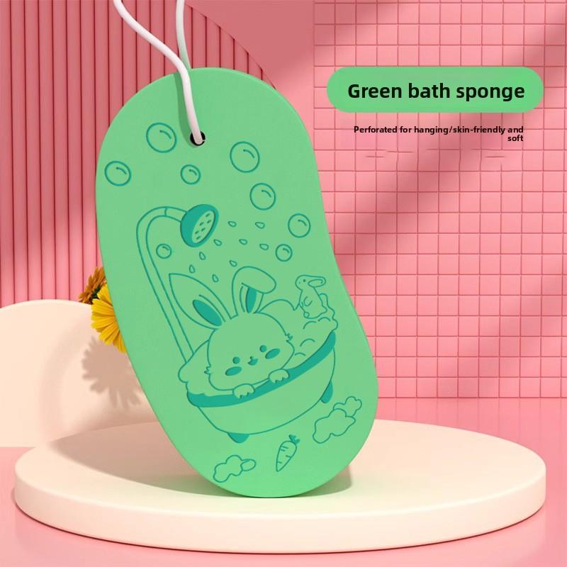 Children's Bath Sponge, Bath Scrubber, Pea Bath Towel, Moon Mud Scrubber, Baby Cartoon Rabbit Bath Wipe