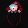 Snowman Christmas LED Headband Red Santa Hairband Snowman LED Light Headband  New Year's Eve