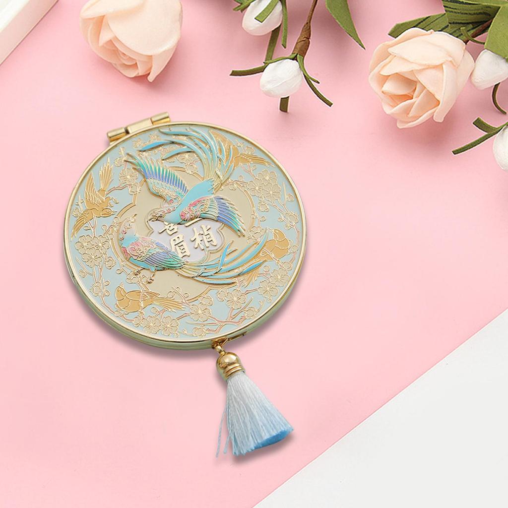 Travel Makeup Mirror Round Creative Cosmetic Mirror for Purse Pocket Handbag