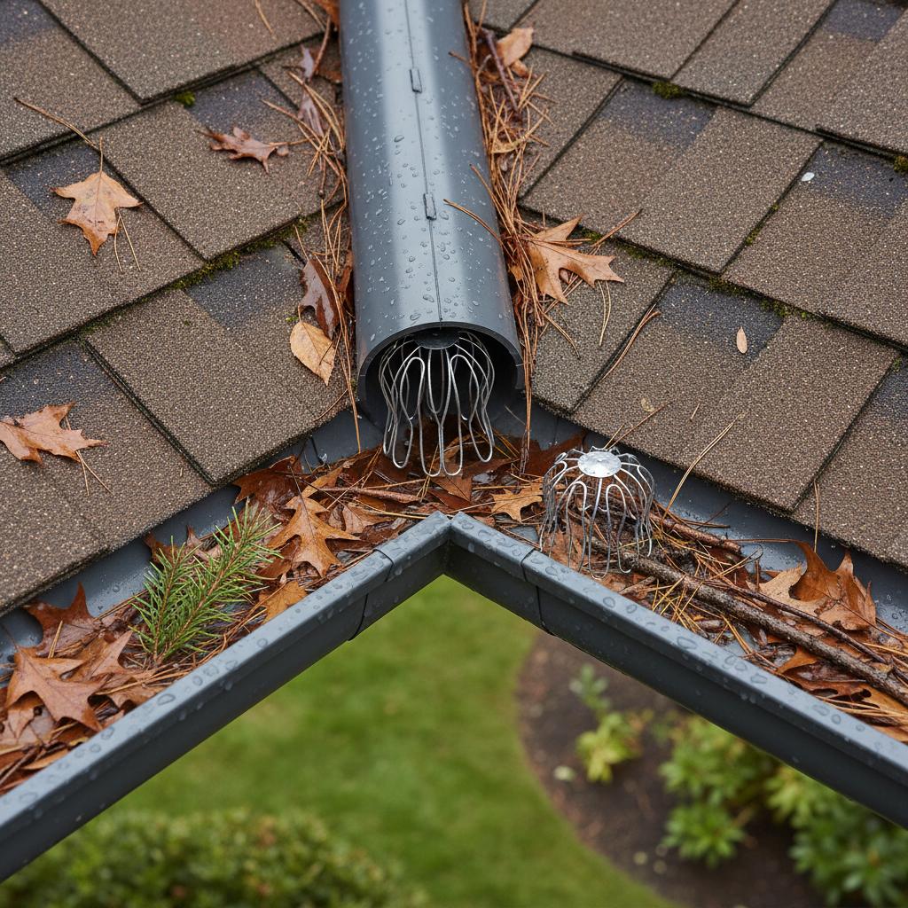 

1pc Leaf-Guard Slots Leaf-Catcher Downpipe Adjustable Leaf-Catcher Basket Netting Anti-blocking Drainage Leaf-Protection Gutter China Mainland