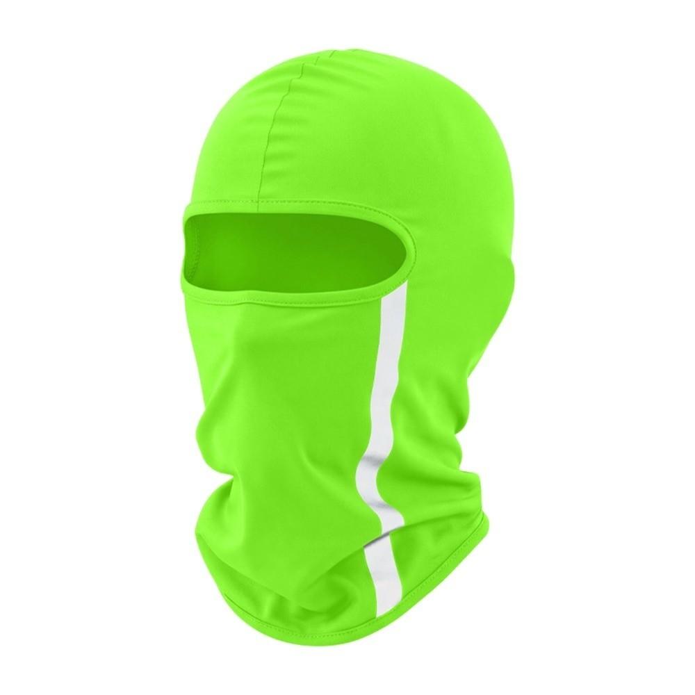 

Reflective Balaclava Face Mask Quick Dry Full Face Mask Fashion Motorcycle Mask Summer зелений