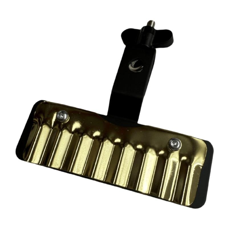 

Stainless Steel Percussion Cymbal Accessory for Drum Artists Shimmering Sound Quality with Simple Mounting Design золотой