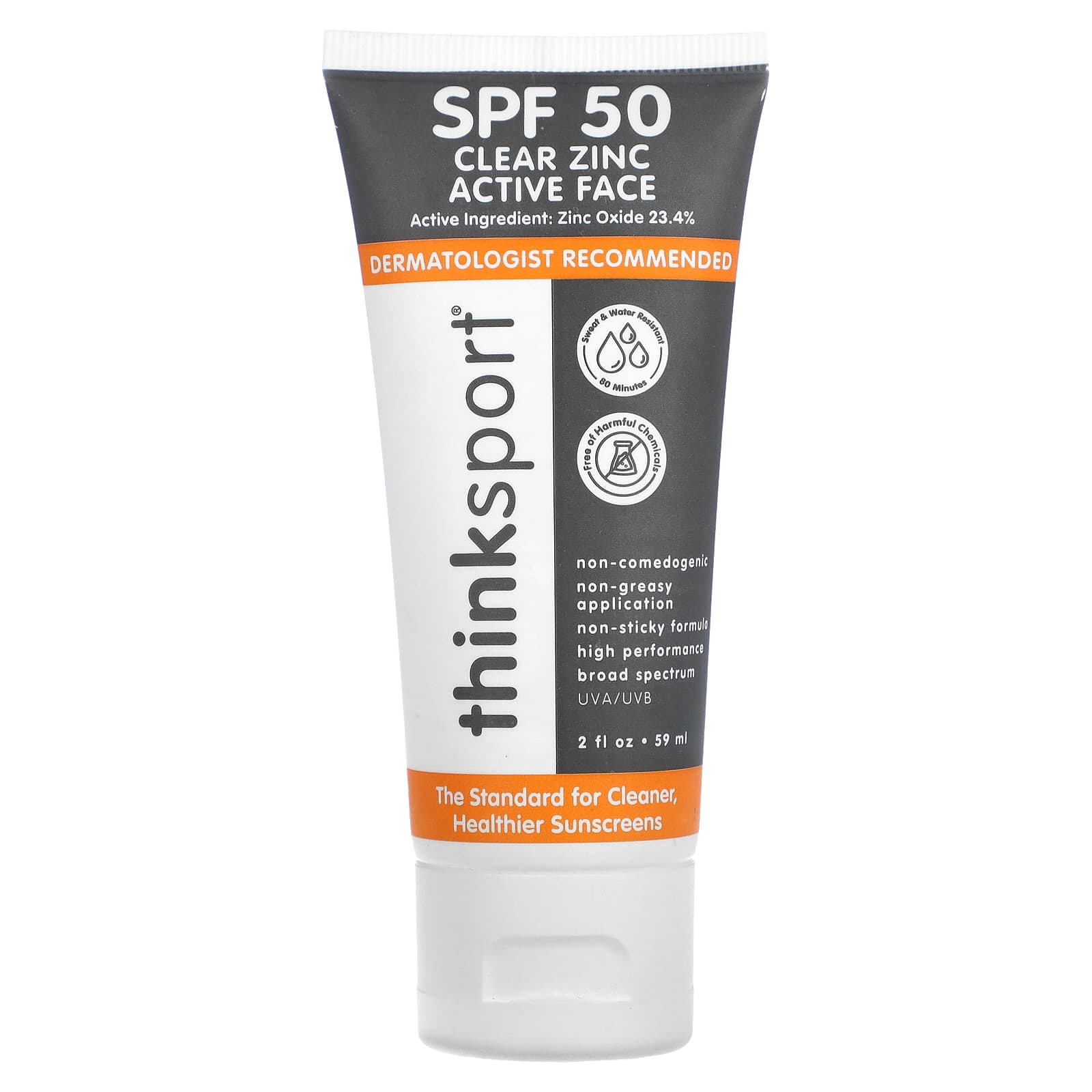 

Thinksport, Clear Zinc Active Face, Spf 50, 59Ml (2Fl Oz)