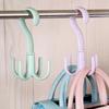 Storage Rotated Space Saving Wardrobe Organizer Hanging Rack Clothes Hanger Hanger Hooks Bag Rack
