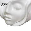 Head Shape Flowerpot Abstract Human Face Planter Pot, 3D Printed Pot Decor Flowerpot, Succulents Plants Container for Home Office Balcony Durable