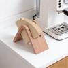 Coffee Filter Holder Storage Rack Stand for Multiple Filter Papers Solid Wood Open Design Keeps Filters Dry Neat Easy Access Coffee Brewing Organizer