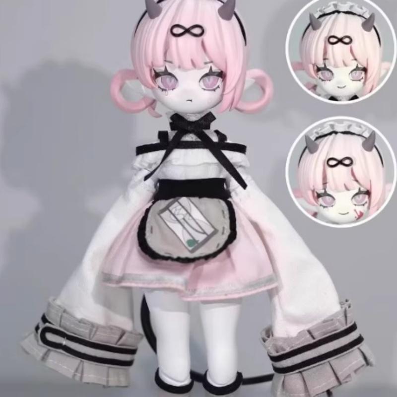 In Stock Genuine 1/8 Bjd Devil'S Horns Movable Doll Blind Box Ornament Figurine Doll Cute Figurine Birthday Gift Decoration