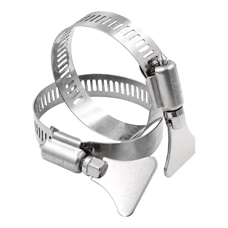 Jingulao 304 Stainless Steel Wrench Hose Clamp with Handle 18-32mm