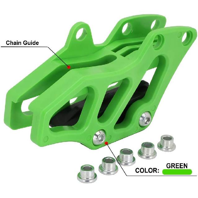 JFG Racing Dirt Bike Chain Guard Guide Protector for KX250 2019-2020, KX250F 2009-2019, KX450F 2009-2018, KLX450R 2013-2015/2018-2019, Green