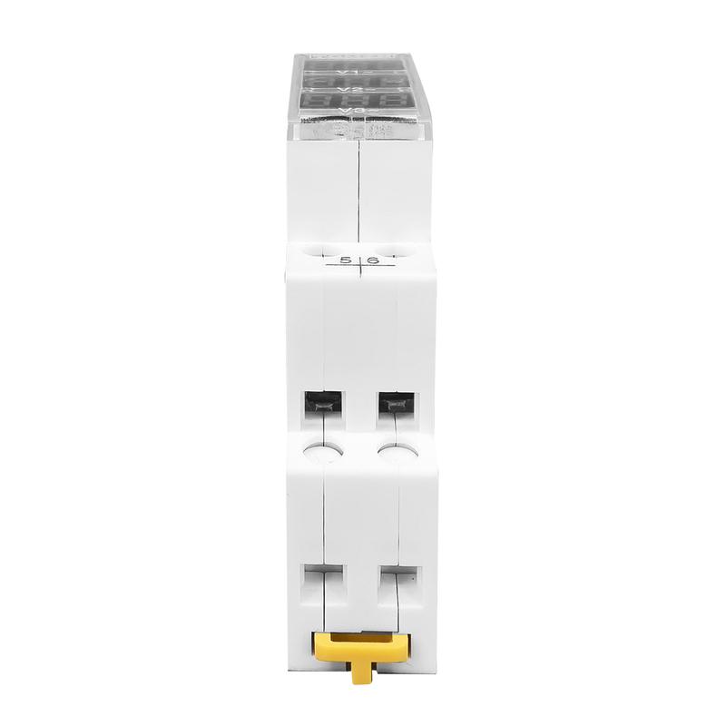 DIN Rail 18mm Voltage Meter AC 40-500V 220V 380V Single Three Phase Modular Voltmeter Indicator LED Digital Display Detector
