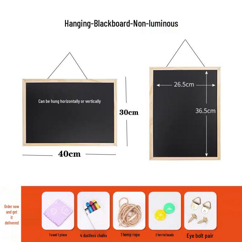 Portable A-Frame Small Blackboard Sign for Shop Advertising - Luminous Fluorescent Display Board