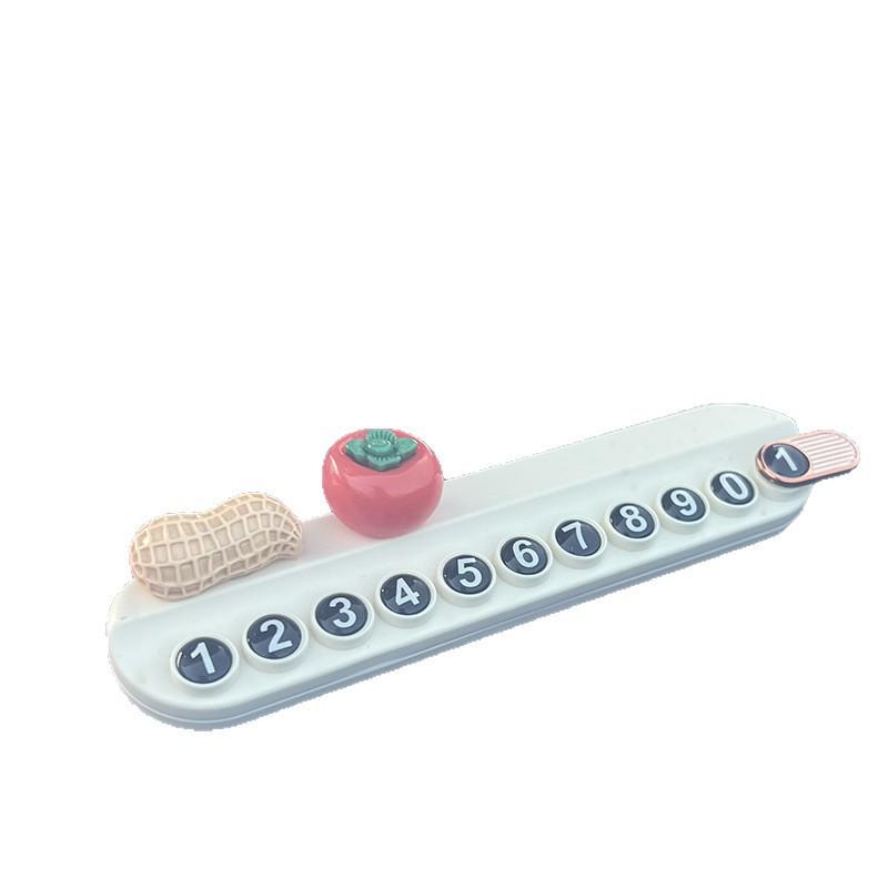 Cartoon Aromatherapy Car Parking Number Plate with Phone Holder