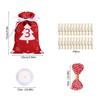 Empty Advent Calendar 24 Days Christmas Countdown Calendar Gift Drawstring Bag Christmas Pattern Design And Drawstring Design