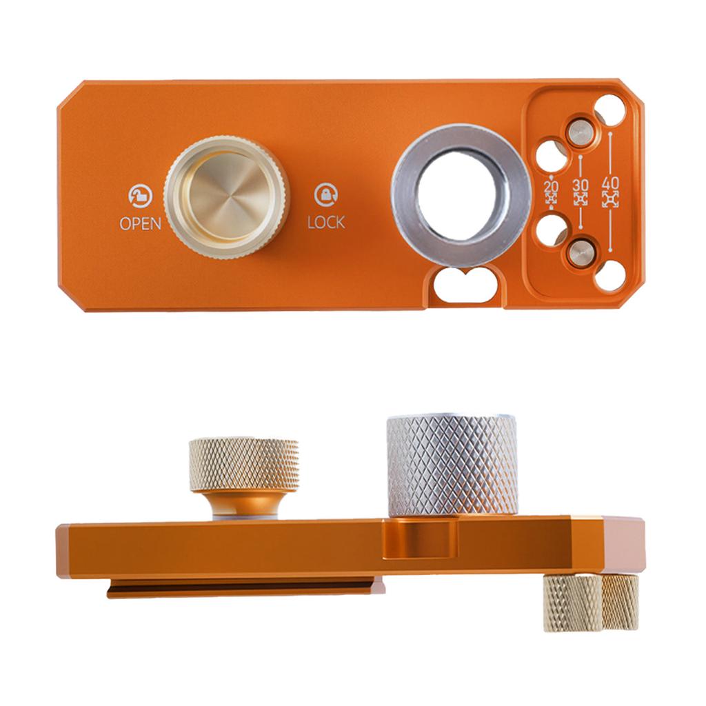 Aluminum Profile Drill Guide Punching Auxiliary Tool with M8 M6 Step Drill Bits for 20mm 30mm 40mm Profiles