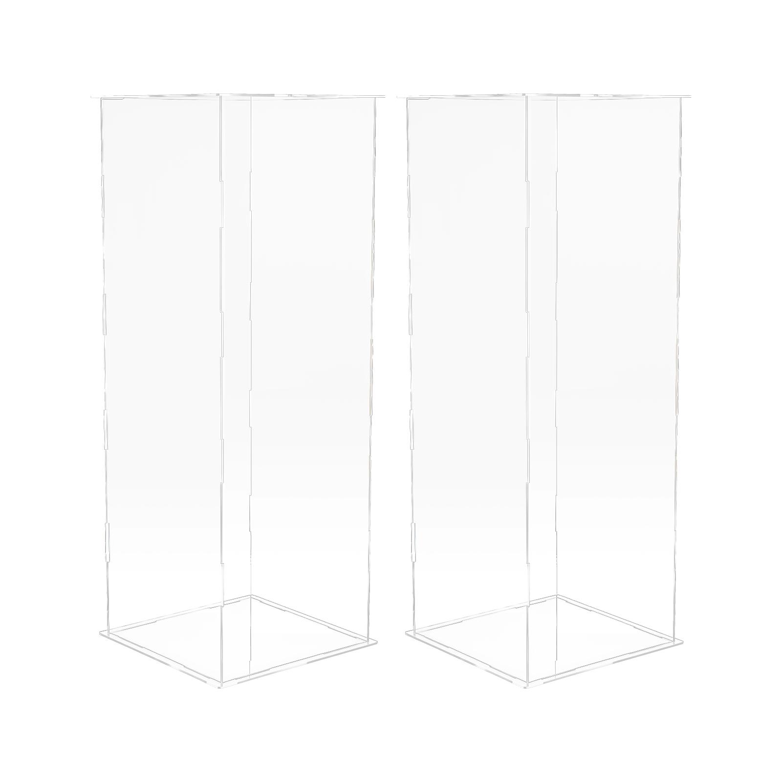 2 шт. Прозрачная акриловая подставка для дисплея для свадебной вечеринки, Современная полка для растений и цветов, Настольный декор чистый