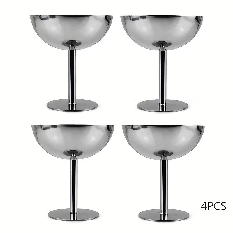 4-Pack Stainless Steel Ice Cream Bowls