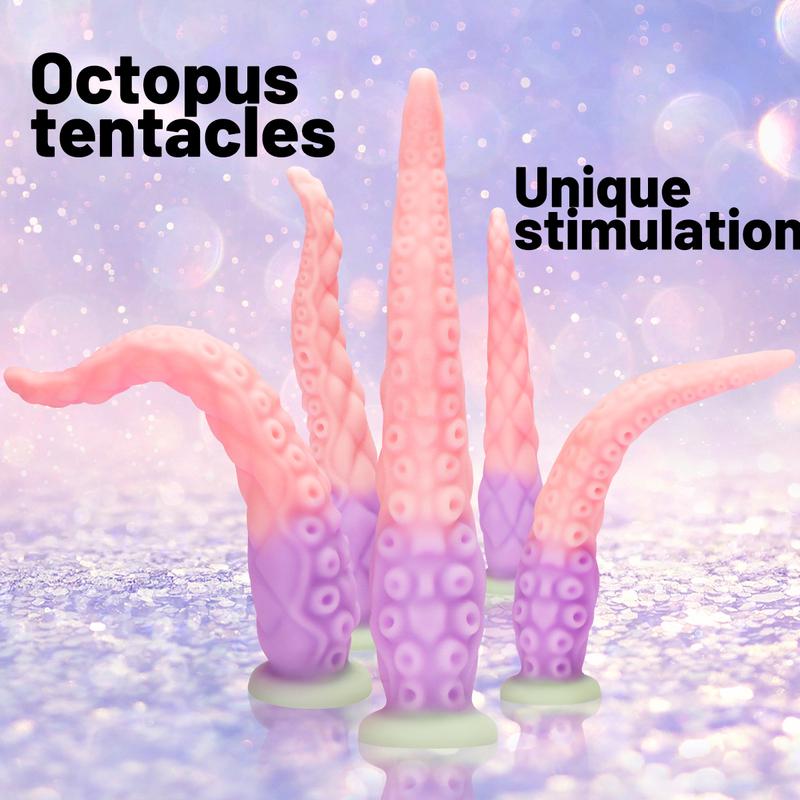 Alien Octopus Tentacle Anal Plug G-spot Clit Stimulation Prostate Orgasm Adult Sex Toy Unique Pleasure Available in Four Sizes
