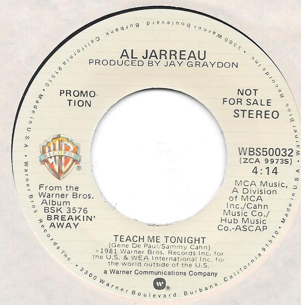 

7inch Record AL JARREAU - Teach Me Tonight WBS50032PROMO Warner Bros. Re 1981 US Jazz Used