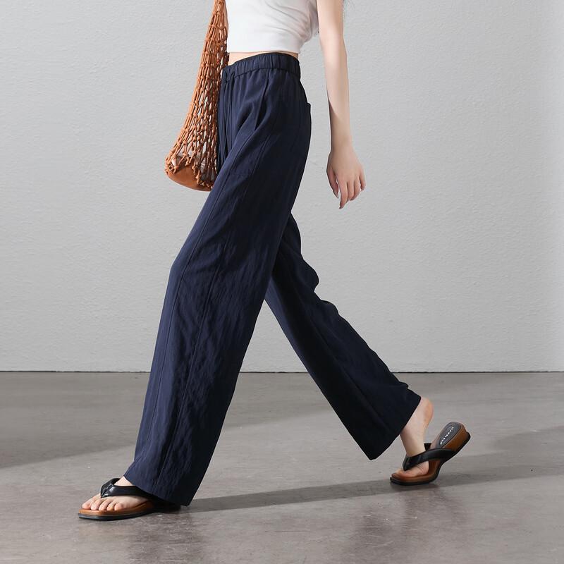 SOFSIL Women's 2026 Summer High-Waisted Loose Fit Casual Pants