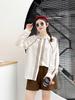 2025 Spring Artistic Embroidery Crochet Cotton Women's Loose Round Neck Cardigan Shirt