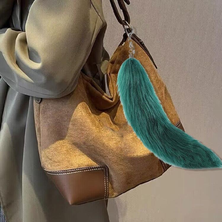 Unique Key Charm Colorful Pendant Animal Tail Pendant Key Ornament Bag Pendant
