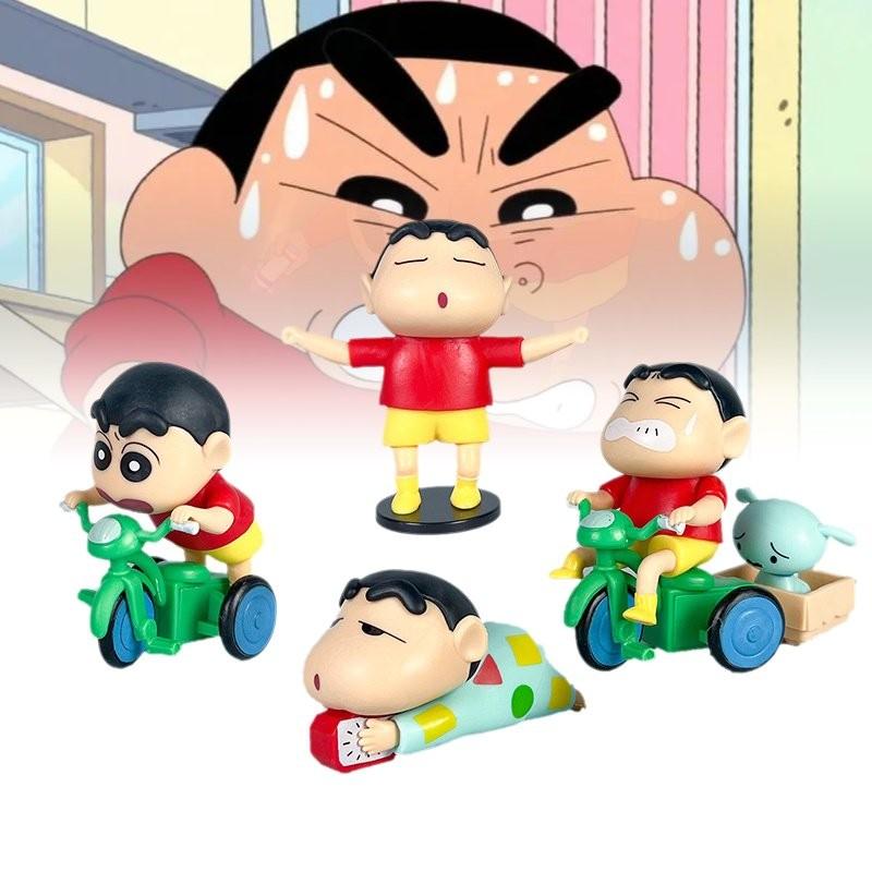 Adorable Crayon Shinchan Pvc Figurine Set Cute Cartoon Blind Box Collection