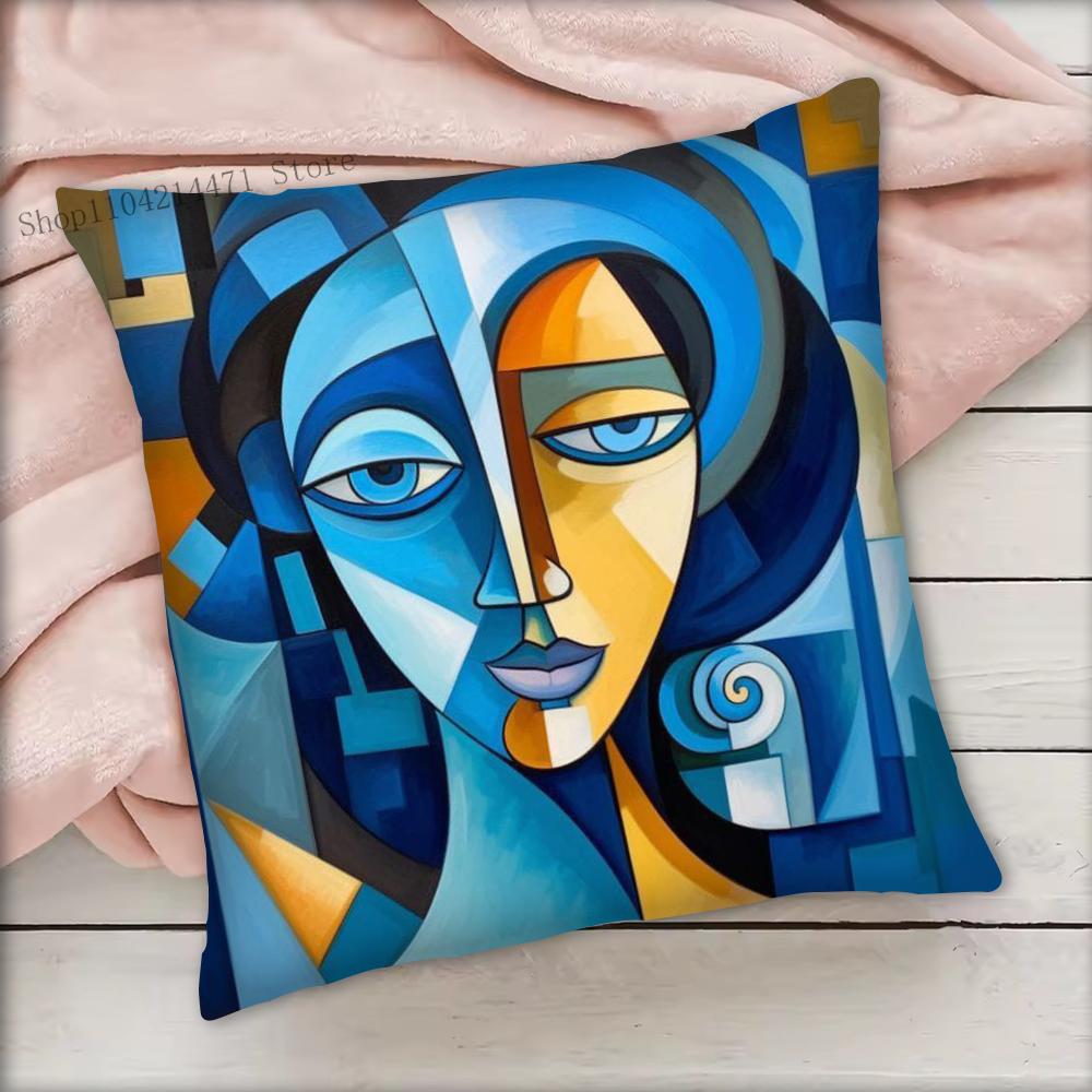 1pc Picasso Famous Paintings Art Pillow Case Square Bedroom Sofa Leisure Comfort Cushion Car Living Room Home Decoration