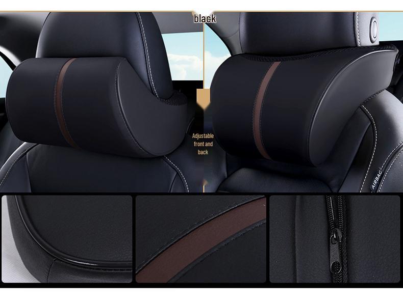 Car Headrest & Lumbar Support Memory Foam Pillow Set