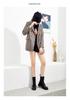 2025 Trendy British Style Genuine Leather Martin Boots for Women & Men: Retro Versatile Mid-Calf & Ankle Motorcycle Boots