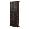 Media Storage Cabinet, 8-Tier DVD Shelf Organizer, 559 x 222 x 1295 mm Multimedia Storage Organizer for CDs, DVDs, Books and Games, CD Shelf for
