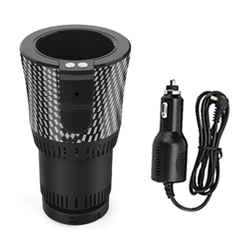 Ac29-Rotating Base Auto Smart Heating Cup Holder, 12V For Car Cup Warmer Cooler For Car
