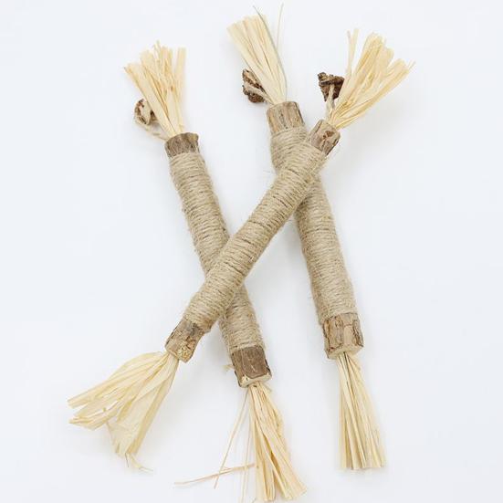 Katzen Silberwein Stöcke Natürlicher Silberwein Katzen Kauspielzeug Zahnsticks Verdauungsverbesserung Beseitigen Haarballen für Katzen Leckerlis Training Spiel